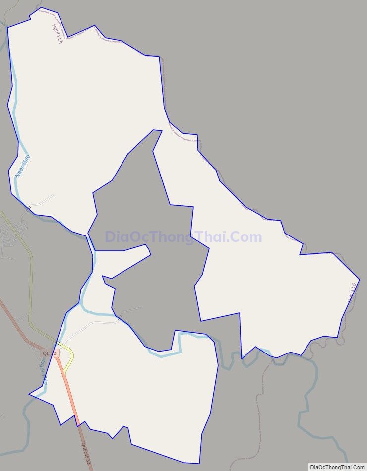 Bản đồ giao thông xã Phù Nham, thị xã Nghĩa Lộ