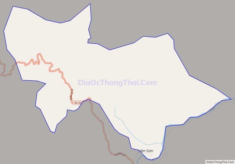 Bản đồ giao thông xã Sơn Lương, huyện Văn Chấn