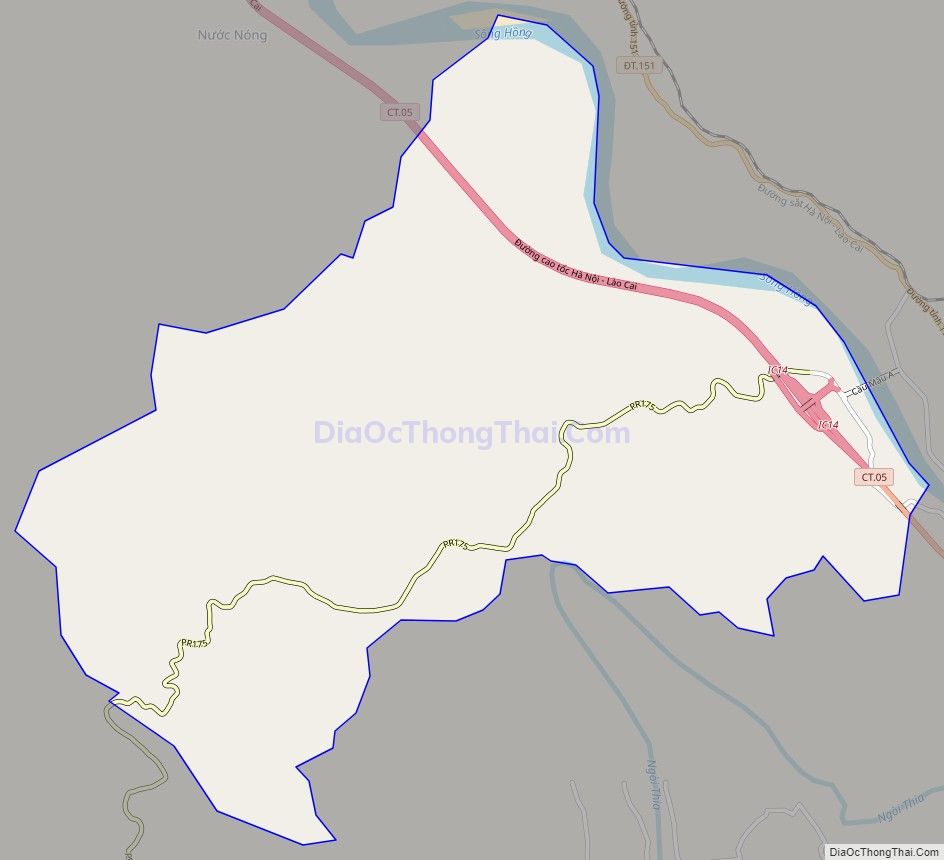 Bản đồ giao thông xã An Thịnh, huyện Văn Yên