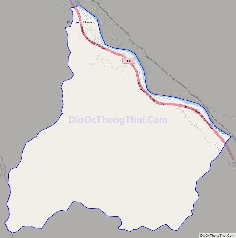 Bản đồ giao thông xã Châu Quế Hạ, huyện Văn Yên