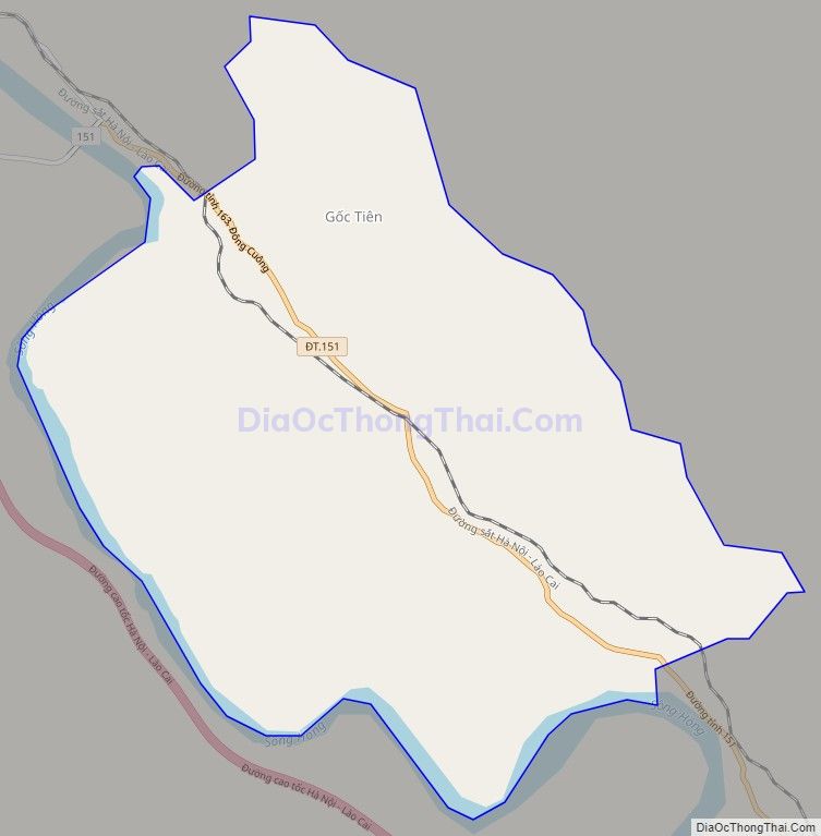 Bản đồ giao thông xã Đông Cuông, huyện Văn Yên