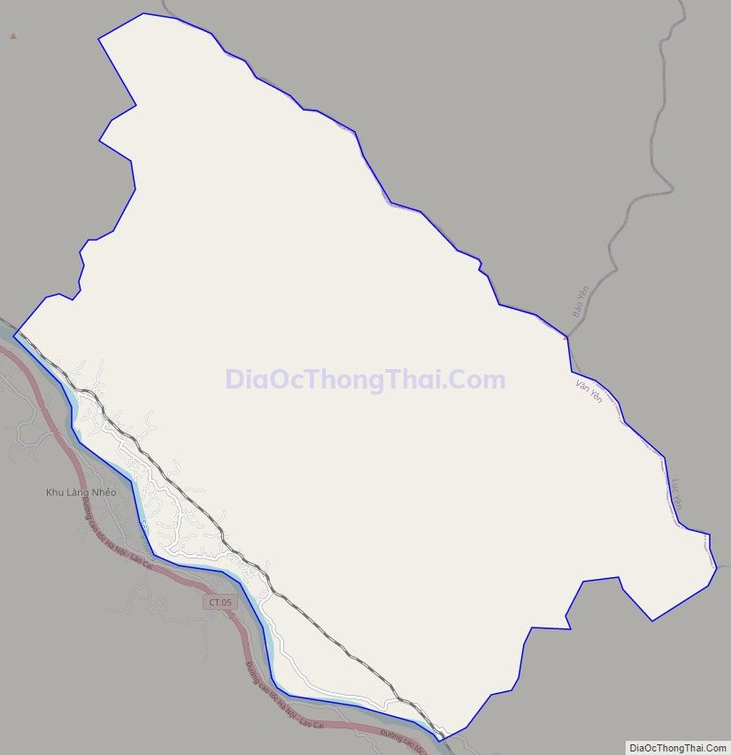 Bản đồ giao thông xã Lâm Giang, huyện Văn Yên