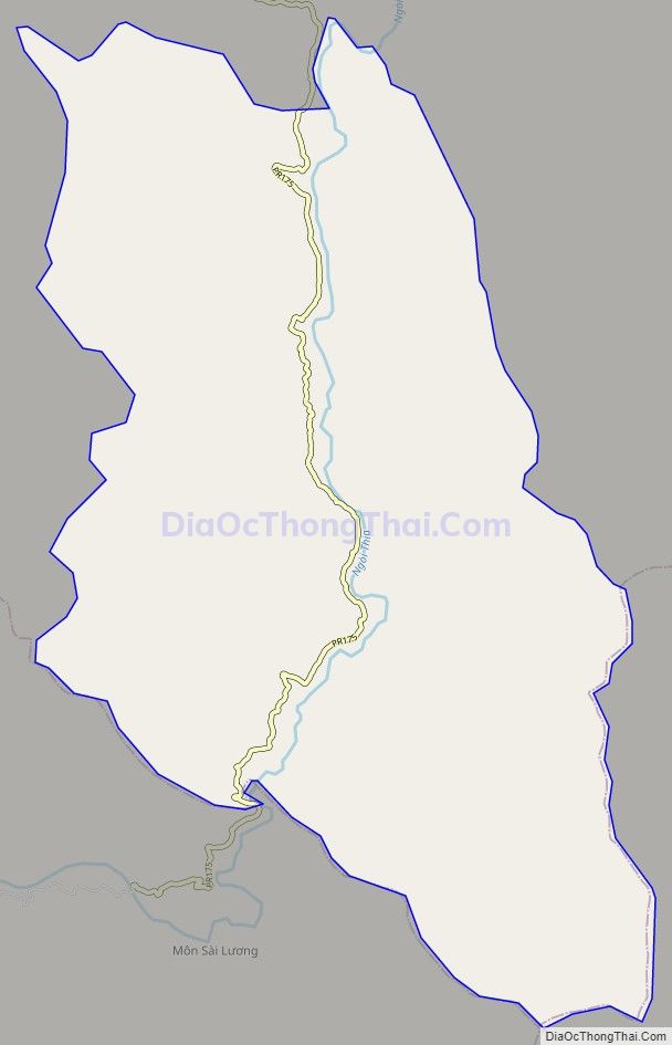 Bản đồ giao thông xã Mỏ Vàng, huyện Văn Yên