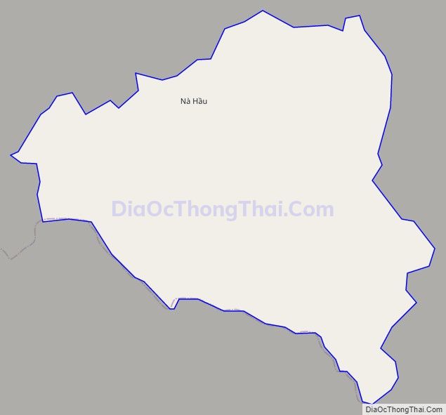 Bản đồ giao thông xã Nà Hẩu, huyện Văn Yên