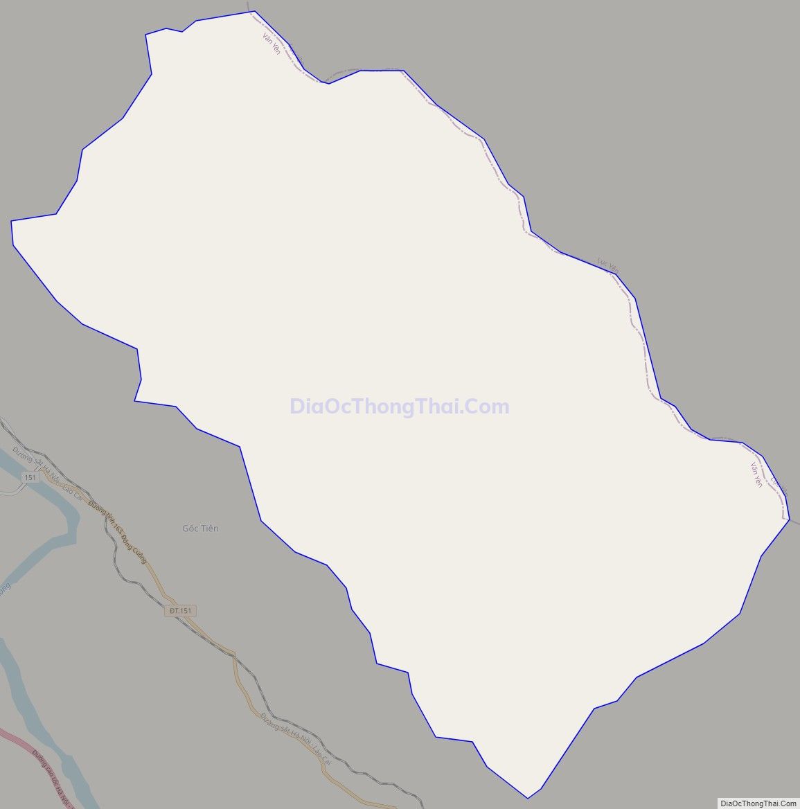 Bản đồ giao thông xã Quang Minh, huyện Văn Yên