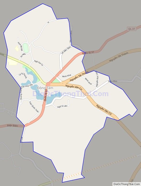 Bản đồ giao thông phường Đồng Tâm, thành phố Yên Bái