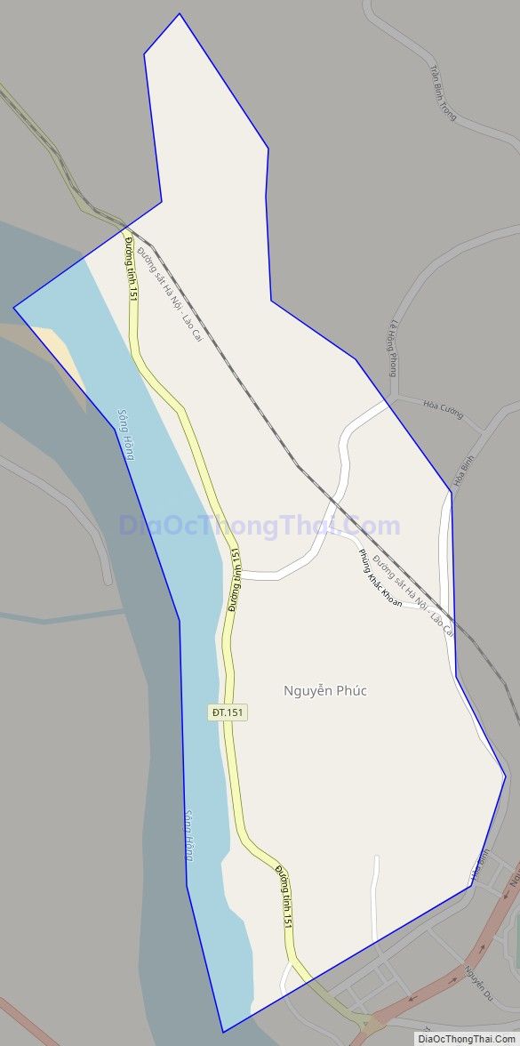 Bản đồ giao thông phường Nguyễn Phúc, thành phố Yên Bái