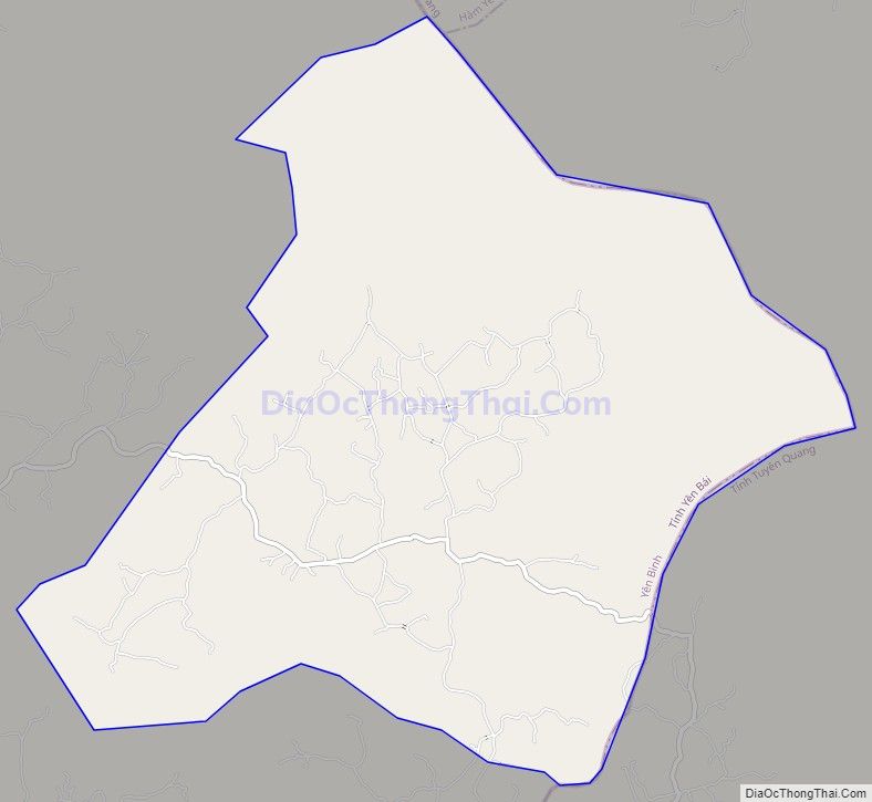 Bản đồ giao thông xã Bạch Hà, huyện Yên Bình