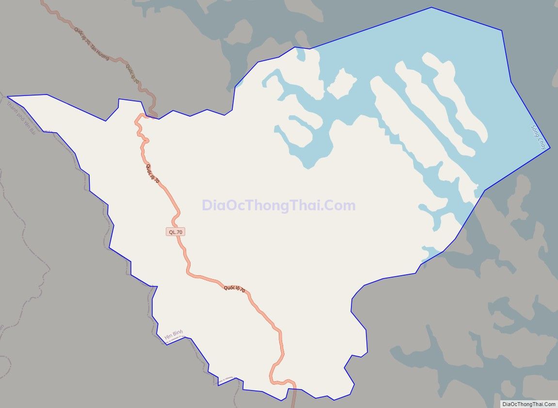 Bản đồ giao thông xã Đại Đồng, huyện Yên Bình