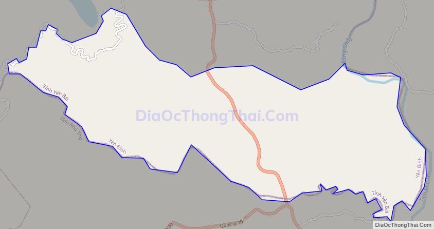 Bản đồ giao thông xã Đại Minh, huyện Yên Bình