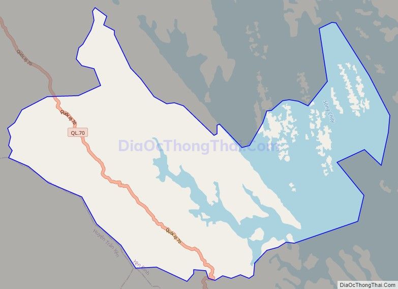 Bản đồ giao thông xã Tân Hương, huyện Yên Bình