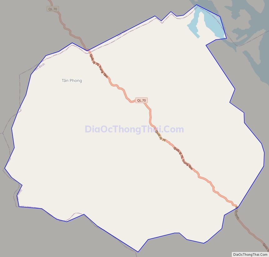 Bản đồ giao thông xã Tân Nguyên, huyện Yên Bình