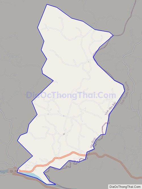 Bản đồ giao thông xã Yên Bình, huyện Yên Bình