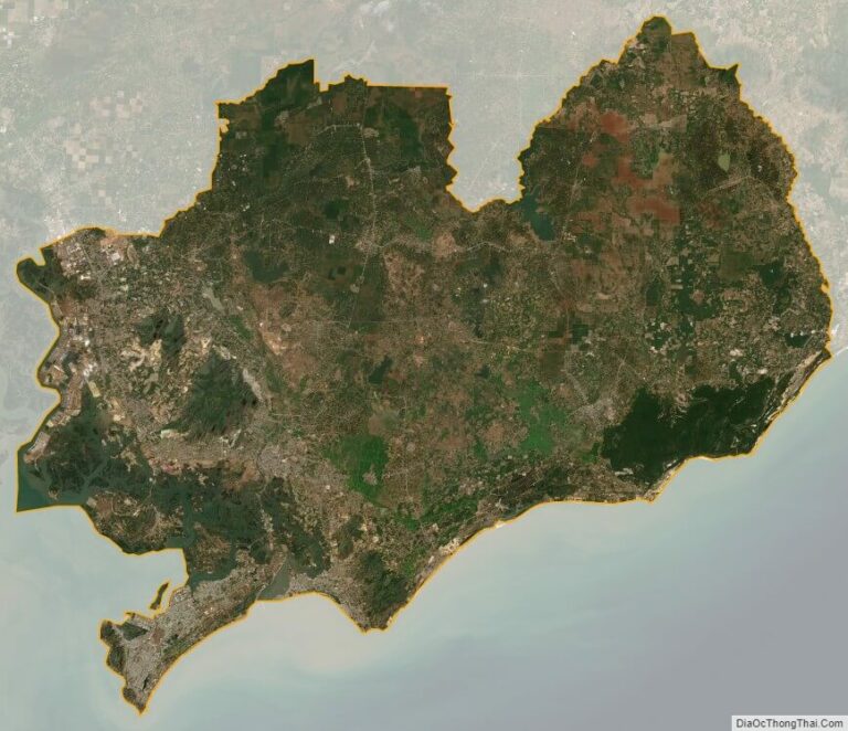 Bản đồ vệ tinh Bà Rịa - Vũng Tàu