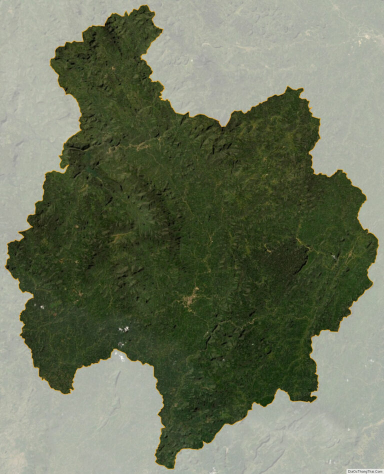 Bac Kan province satellite map