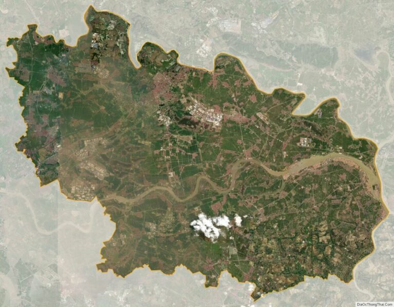 Bac Ninh province satellite map