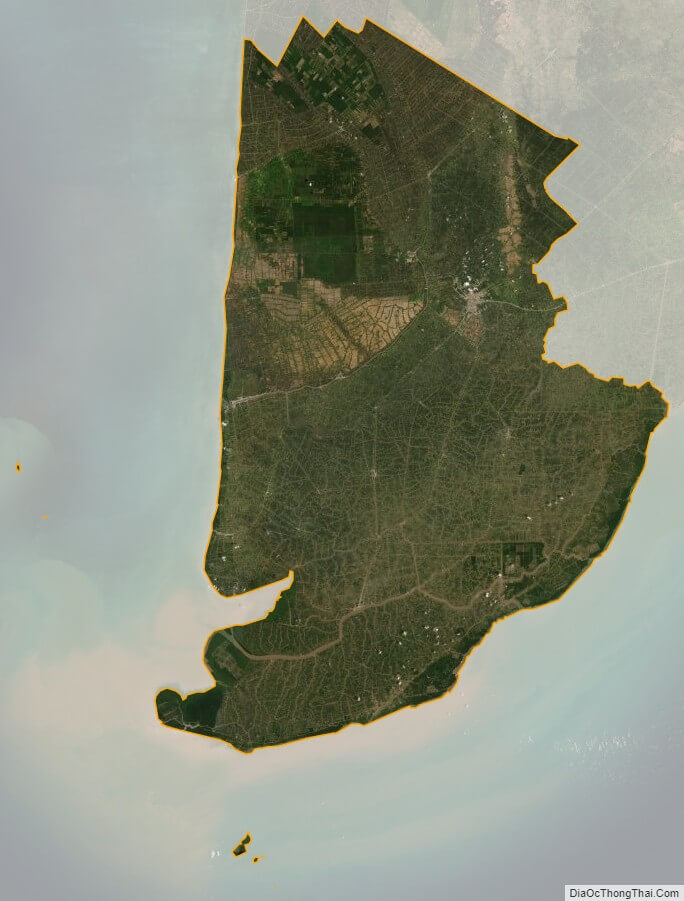 Ca Mau province satellite map