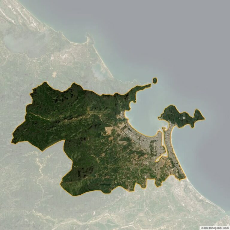 Da Nang city satellite map