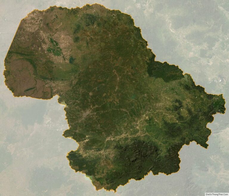 Dak Lak province satellite map
