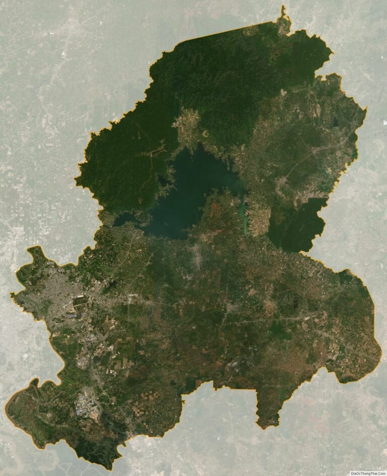 Dong Nai province satellite map