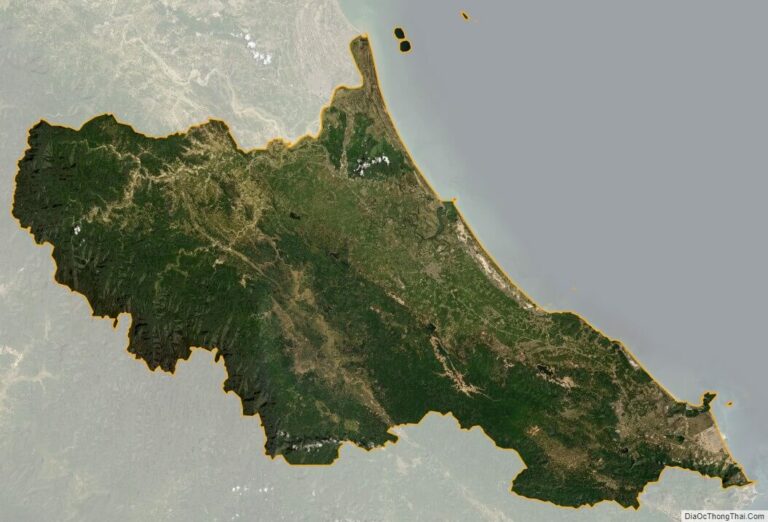 Ha Tinh province satellite map