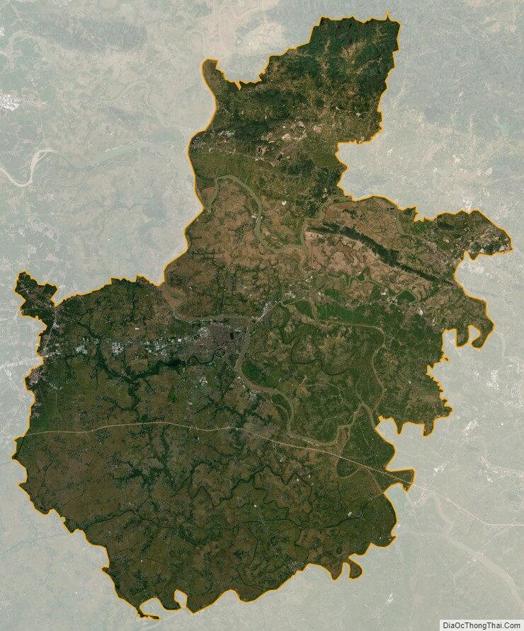 Hai Duong province satellite map