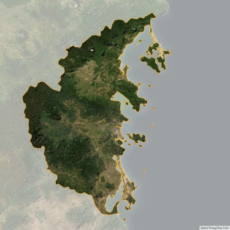 Khanh Hoa province satellite map