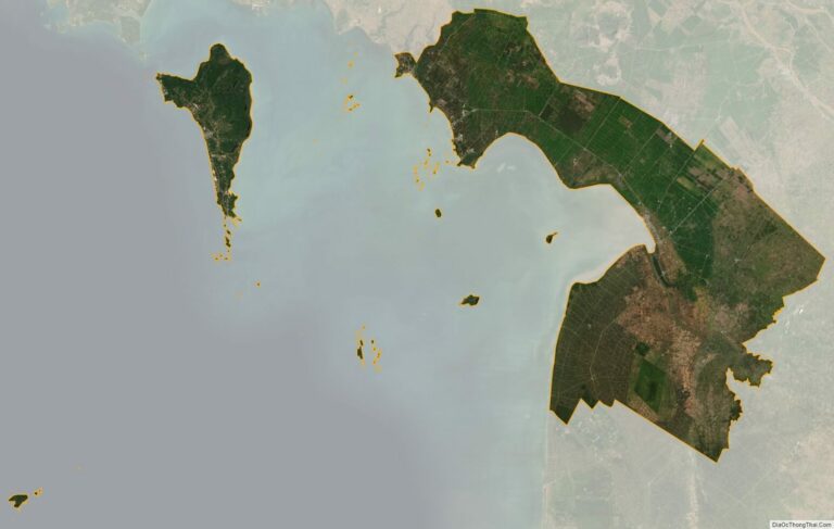 Kien Giang province satellite map