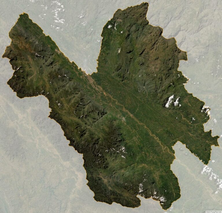 Lao Cai province satellite map