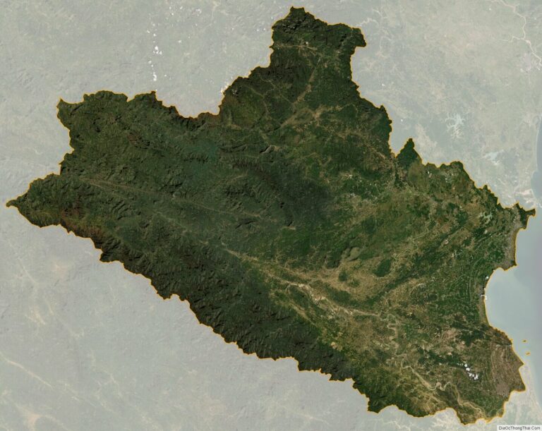 Nghe An province satellite map