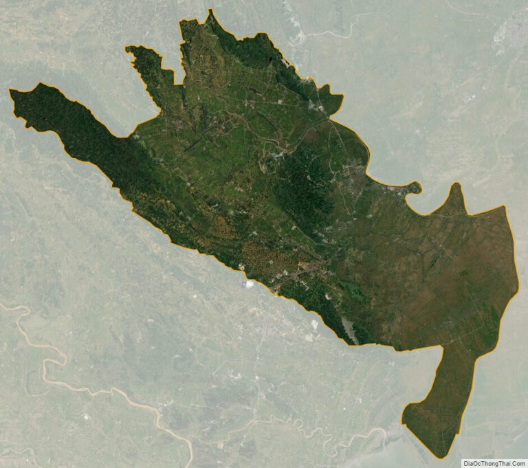 Ninh Binh province satellite map