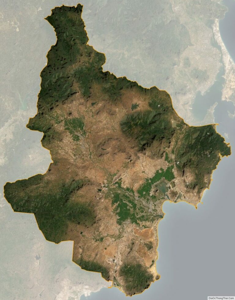 Ninh Thuan province satellite map