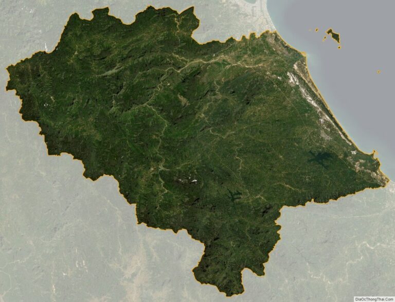 Quang Nam province satellite map