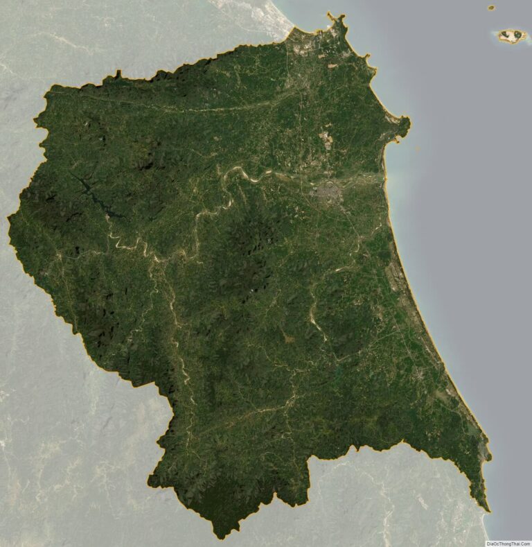 Quang Ngai province satellite map