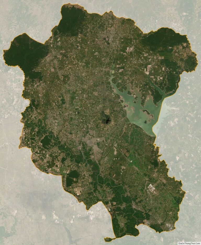 Tay Ninh province satellite map