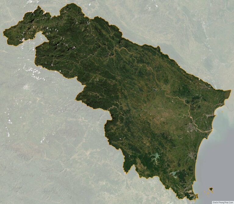 Thanh Hoa province satellite map