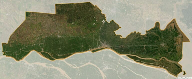 Tien Giang province satellite map