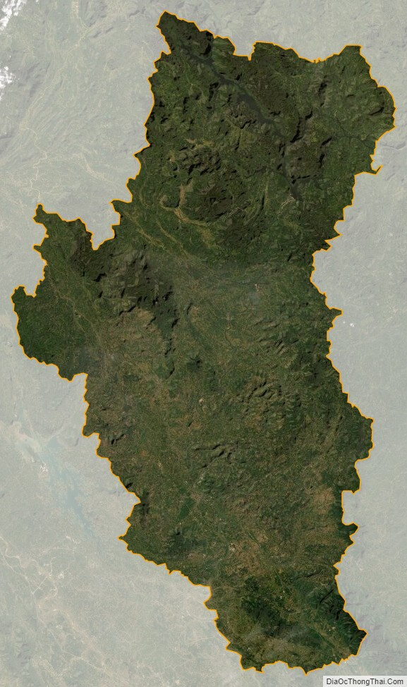 Tuyen Quang province satellite map