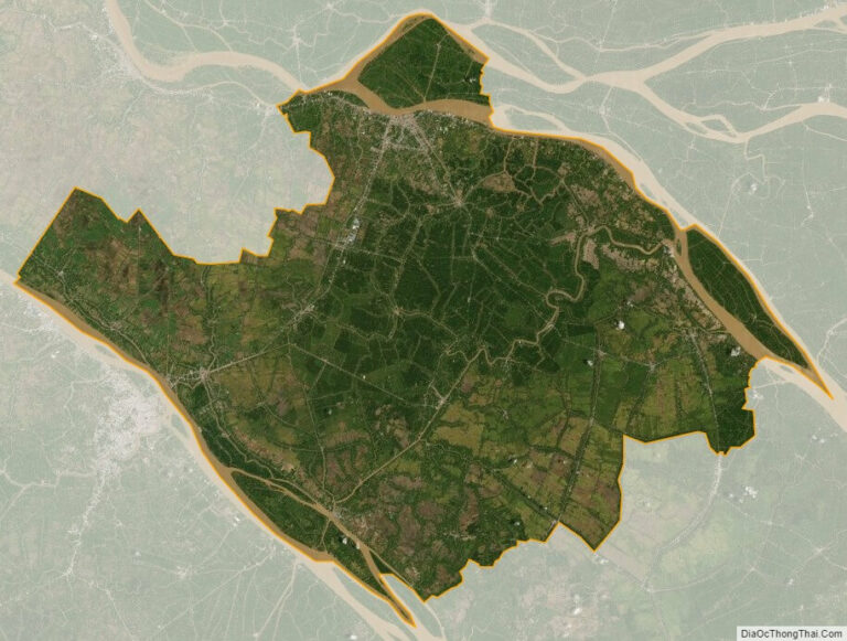 Vinh Long province satellite map