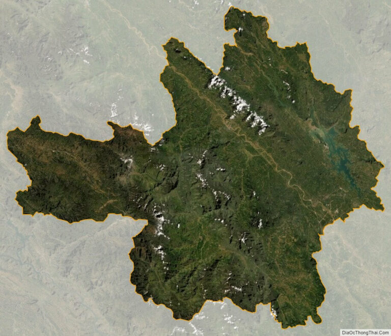 Yen Bai province satellite map