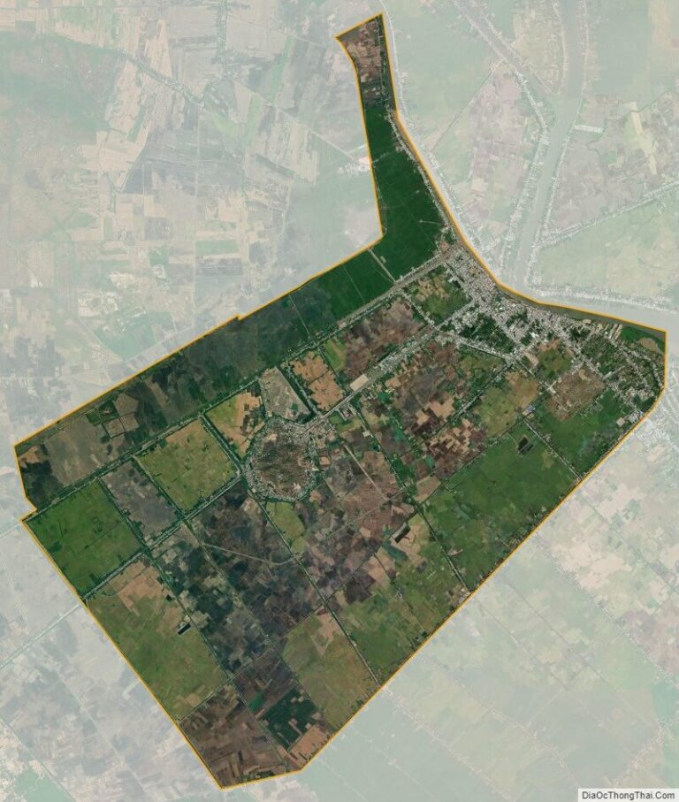 Bản đồ vệ tinh thành phố Châu Đốc