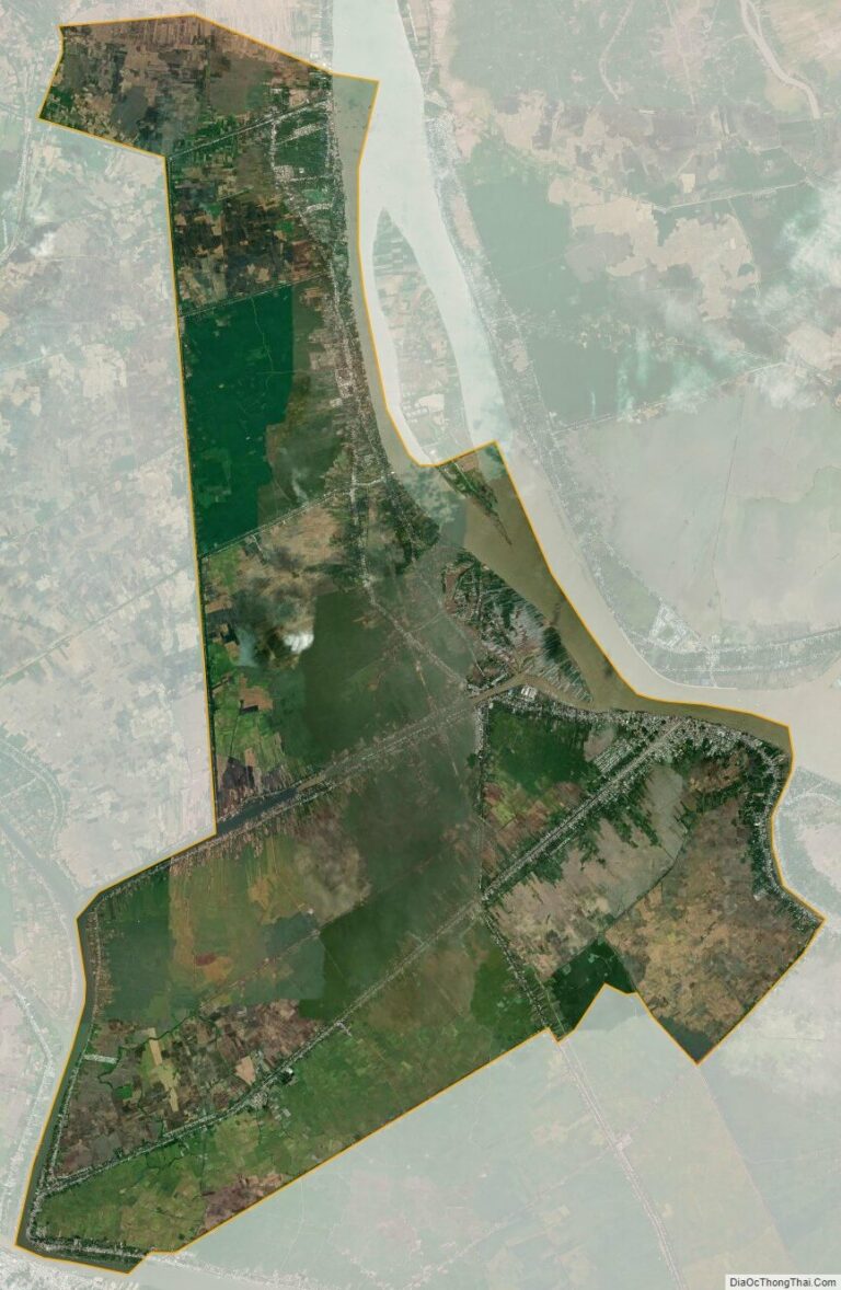 Bản đồ vệ tinh thị xã Tân Châu