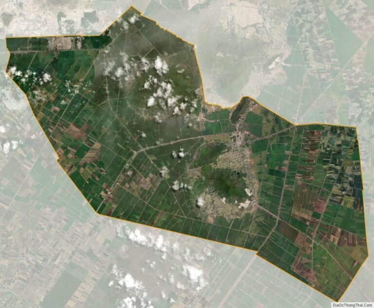 Bản đồ vệ tinh huyện Tri Tôn