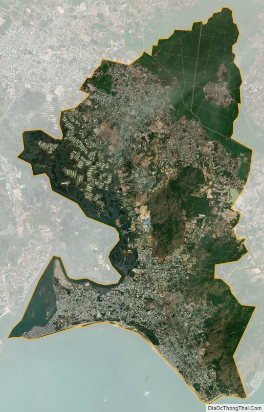 Bản đồ vệ tinh huyện Long Điền