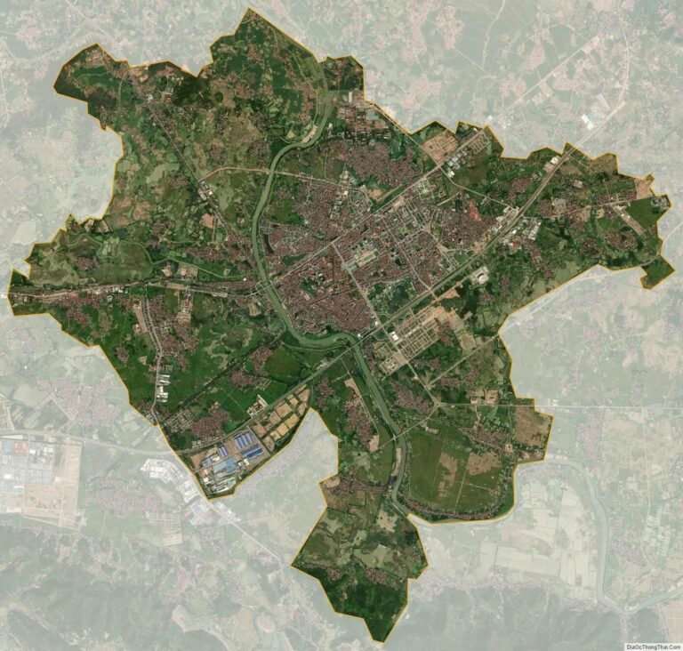 Bản đồ vệ tinh thành phố Bắc Giang