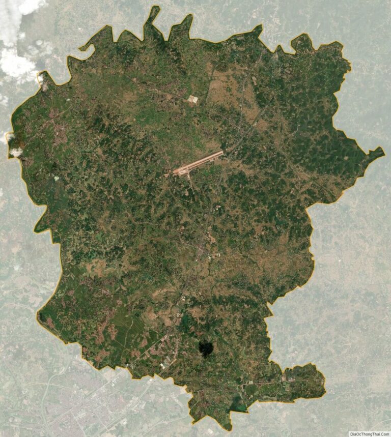Lang Giang satellite map