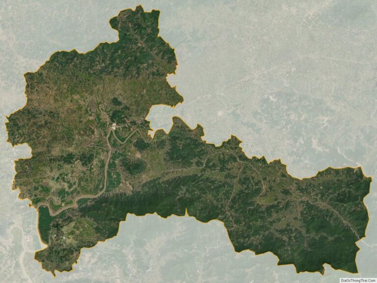 Bản đồ vệ tinh huyện Lục Nam