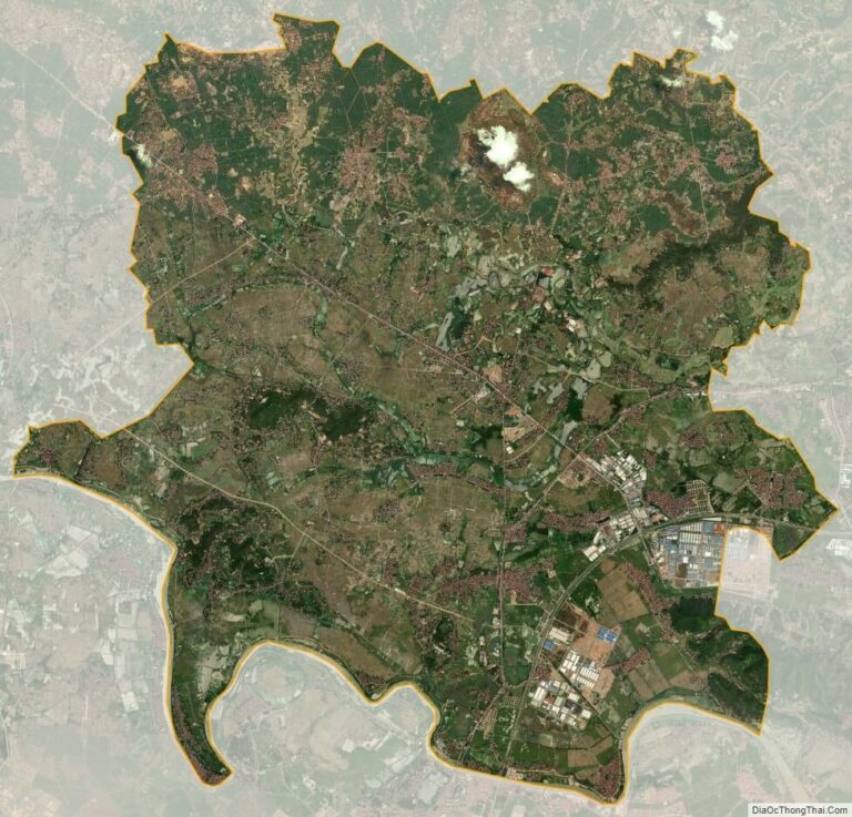 Bản đồ vệ tinh huyện Việt Yên