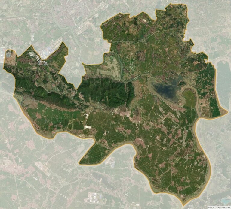 Bản đồ vệ tinh huyện Yên Dũng