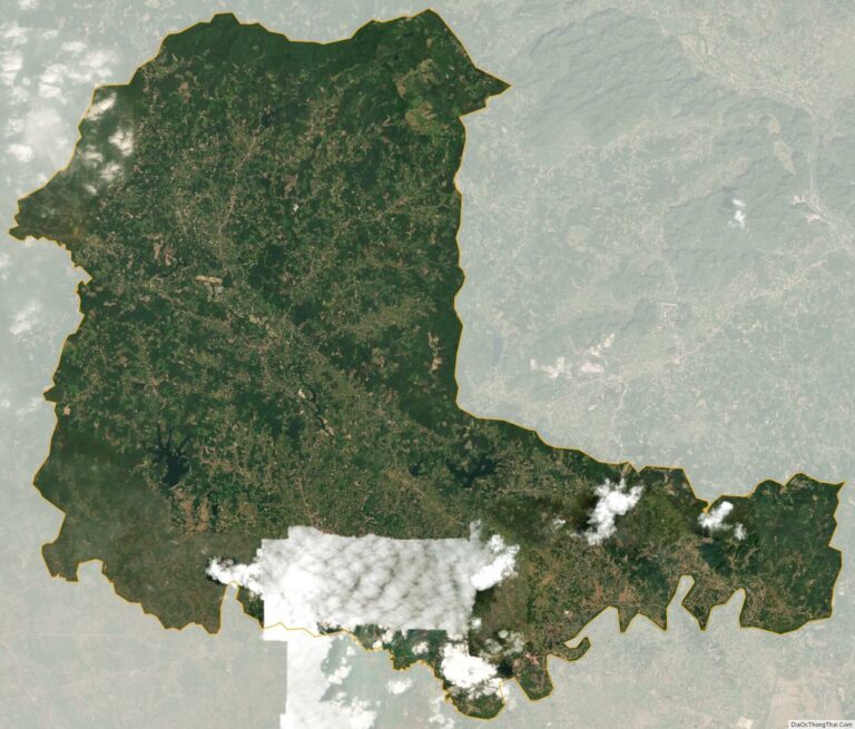 Bản đồ vệ tinh huyện Yên Thế